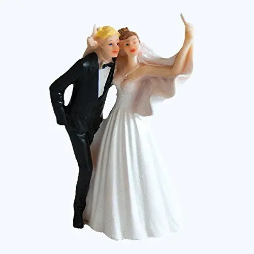 Produktbild: Folat Tortenfigur Selfie-Brautpaar 11 cm