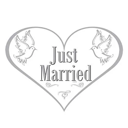 Produktbild: Folat Türschild Just Married Hochzeit Herz