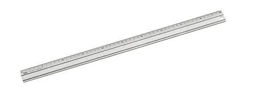 Produktbild: folia 23050 - Aluminiumlineal, Lineal aus Aluminium, 50 cm lang, mit Anti-Rutsch-Beschichtung und gut ablesbarer Zentimeter Einteilung