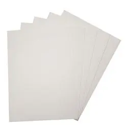Produktbild: folia 23500 - Moosgummi, 5 Bögen, 2 mm, ca. 29 x 40 cm, weiß - ideal für vielfältige Bastelarbeiten