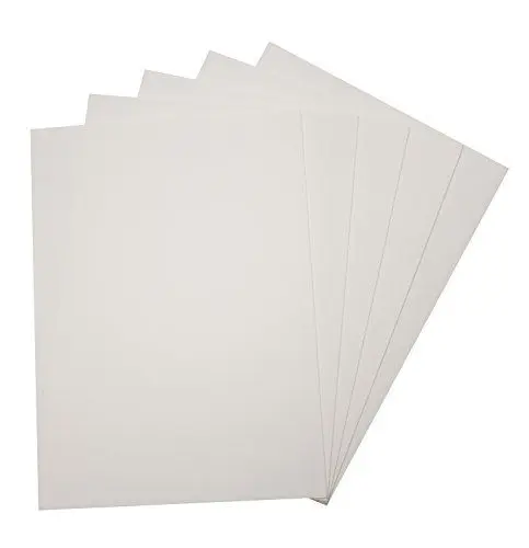 Produktbild: folia 23500 - Moosgummi, 5 Bögen, 2 mm, ca. 29 x 40 cm, weiß - ideal für vielfältige Bastelarbeiten