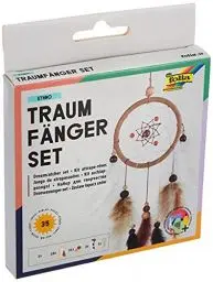 Produktbild: folia 23829 - Bastelset Traumfänger Ethno - Set zum Erstellen eines wunderschönen Traumfängers in Erdtönen, Erdtöne