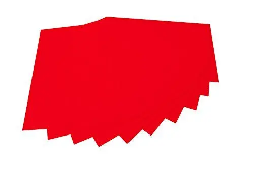 Produktbild: folia 520420 - Bastelfilz, mit feiner Wollqualität, 10 Blatt, 150 g/qm, 20 x 30 cm, hochrot, klebefleckenfreie Verarbeitung - ideal für vielfältige Bastelarbeiten