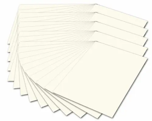 Produktbild: folia 614/50 01 - Fotokarton DIN A4, 300 g/qm, 50 Blatt, perlweiß - zum Basteln und kreativen Gestalten von Karten, Fensterbildern und für Scrapbooking