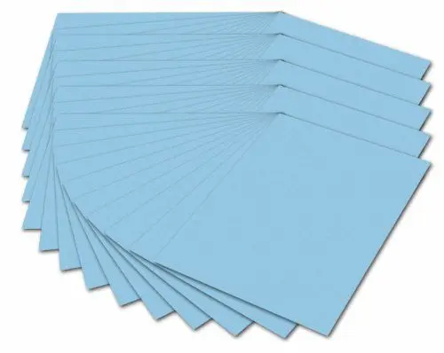 Produktbild: folia 614/50 30 - Fotokarton DIN A4, 300 g/qm, 50 Blatt, himmelblau - zum Basteln und kreativen Gestalten von Karten, Fensterbildern und für Scrapbooking