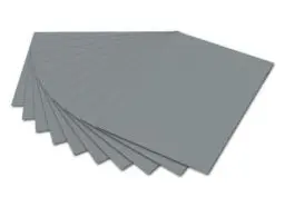 Produktbild: folia 6184 - Fotokarton Steingrau, 50 x 70 cm, 300 g/qm, 10 Bogen - zum Basteln und kreativen Gestalten von Karten, Fensterbildern und für Scrapbooking