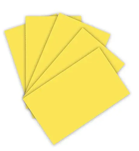 Produktbild: folia 6312 - Tonpapier 130 g/m², Tonzeichenpapier in zitronengelb, DIN A3, 50 Bogen, als Grundlage für zahlreiche Bastelarbeiten