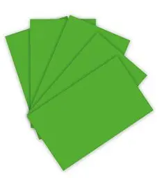 Produktbild: folia 6355 - Tonpapier 130 g/m², Tonzeichenpapier in grasgrün, DIN A3, 50 Bogen, als Grundlage für zahlreiche Bastelarbeiten, Grün