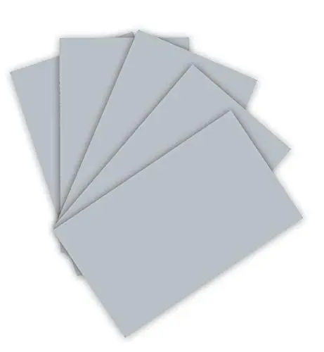 Produktbild: folia 6360 - Tonpapier 130 g/m², Tonzeichenpapier in silber, DIN A3, 50 Bogen, als Grundlage für zahlreiche Bastelarbeiten