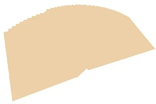 Produktbild: folia 6410 - Tonpapier chamois, DIN A4, 130 g/qm, 100 Blatt - zum Basteln und kreativen Gestalten von Karten, Fensterbildern und für Scrapbooking