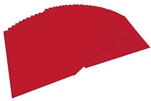 Produktbild: folia 6418 - Tonpapier ziegelrot, DIN A4, 130 g/qm, 100 Blatt - zum Basteln und kreativen Gestalten von Karten, Fensterbildern und für Scrapbooking