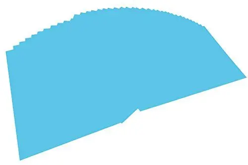 Produktbild: folia 6430 - Tonpapier himmelblau, DIN A4, 130 g/qm, 100 Blatt - zum Basteln und kreativen Gestalten von Karten, Fensterbildern und für Scrapbooking