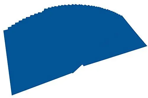 Produktbild: folia 6435 - Tonpapier königsblau, DIN A4, 130 g/qm, 100 Blatt - zum Basteln und kreativen Gestalten von Karten, Fensterbildern und für Scrapbooking