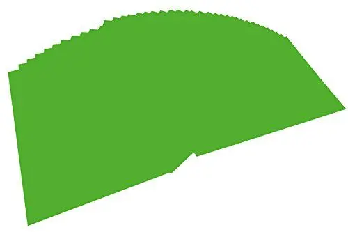 Produktbild: folia 6455 - Tonpapier grasgrün, DIN A4, 130 g/qm, 100 Blatt - zum Basteln und kreativen Gestalten von Karten, Fensterbildern und für Scrapbooking