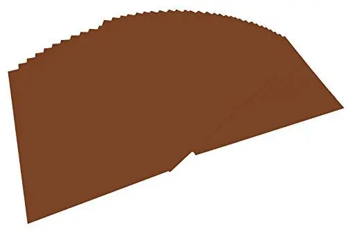 Produktbild: folia 6485 - Tonpapier schokobraun, DIN A4, 130 g/qm, 100 Blatt - zum Basteln und kreativen Gestalten von Karten, Fensterbildern und für Scrapbooking