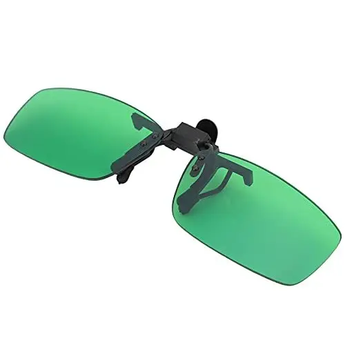 Produktbild: FOLOSAFENAR Grüne Linse, LED-Growroom-Brille, Farbkorrektur, UVA- und UVB-Schutz, ergonomisch für LED-Licht, Augenschutz für Gewächshaus-Growzelt