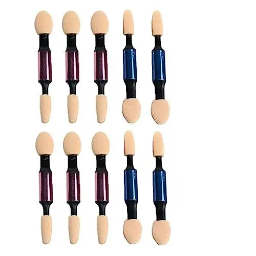 Produktbild: FOMIYES Doppelseitiger Lidschattenstift – 10-teiliges Make-up-pinselset Kosmetikwerkzeug Für Damen Weiche Schwammspitzen Einfaches Auftragen Tragbarer Lidschatten-