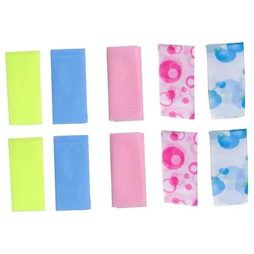 Produktbild: FOMIYES Handtuch Rückenschrubber Waschen Körper Duschtuch 10er Set Nylon Material Grün/ /