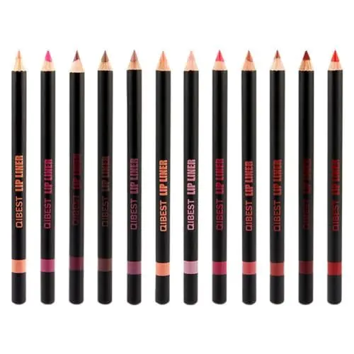 Produktbild: FOMIYES 12st Schwarzer Lip Liner Lippenstift Lipliner Beauty-kosmetik-tool Tattoo-lipliner-stift Make-up-lippenstift Damen Lipliner Make-up-tattoo-lippenstift Kosmetika Schlank Holz