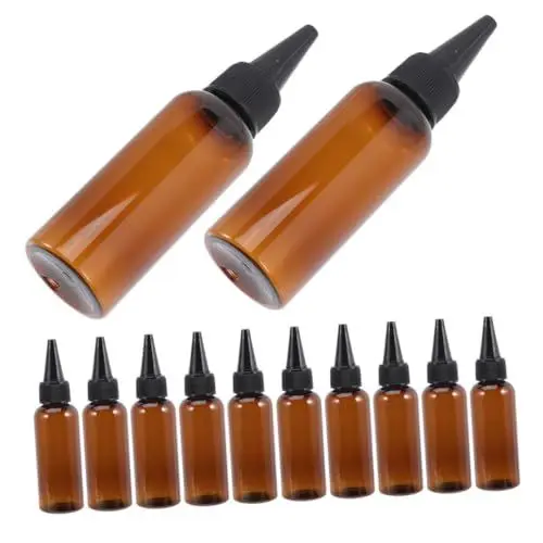 Produktbild: FOMIYES 50 Ml Applikatorflaschen für Haarfärbemittel 12er-pack Auslaufsichere Quetschflaschen Spitze Spitze für Lotion