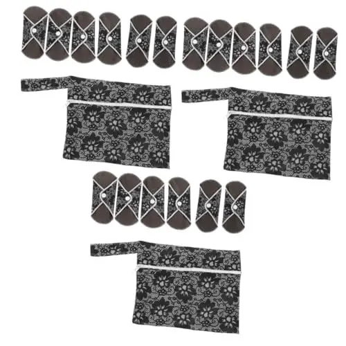 Produktbild: FOMIYES 18 Stk Tante Handtuchset Menstruation- Menstruationsbinden Damenanzug Mädchen Pads Die Innere Schicht Aus Bambuskohlefaser Und Die Mittlere Schicht Aus Schichten Mikrofaser