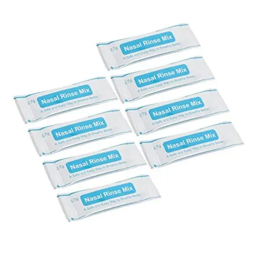 Produktbild: FOMIYES 1 Karton 40 Stück nasale Salze nasenspray Nasenpflegeprodukt nasensalz salz nasenspülung rundes Schild Salzpackungen zur Nasenspülung Nasenschutzsalz Plastik Weiß