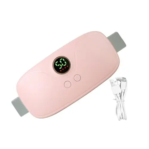 Produktbild: FOMIYES 1 Satz Warmpalast-massagegerät Wesentliche Elemente Dieser Zeit Periodenmassagegürtel Heizkissen Für Mädchen Tragbares Heizkissen Für Menstruationskrämpfe Heizband Kupfer Rosa