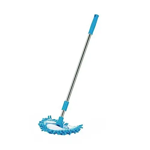 Produktbild: FOMIYES 1 Stück Teleskopischer Dreieckiger Mopp Klein Wischmop Mopps Teleskop -dreieck -mop Rotierend Waschbarer Mopp Einstellbar Einziehbarer Staubbeutel Tragbar Sprühmopp Nass Plastik