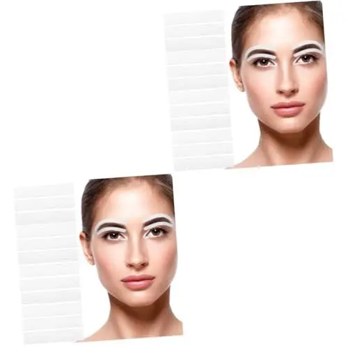 Produktbild: FOMIYES 24 Blätter Tattoo-Hilfsartefakt augenbrauen aufkleber augenbrauen schablonen set Augenbrauenschablonen Anleitung für Augenbrauen Augenbrauen-Schablonen-Set für Frauen Papier Weiß