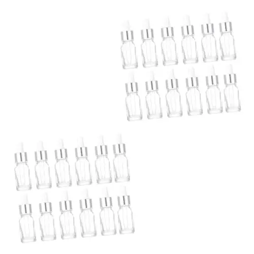 Produktbild: FOMIYES 24 Stk Flasche mit ätherischen Ölen aus Glas makeup tasche kosmetiktasche trip Tropfer wieder auffüllbar Parfüm Flaschen Tropfflasche aus Glas Pack Shampoo Probe Glasflasche reisen
