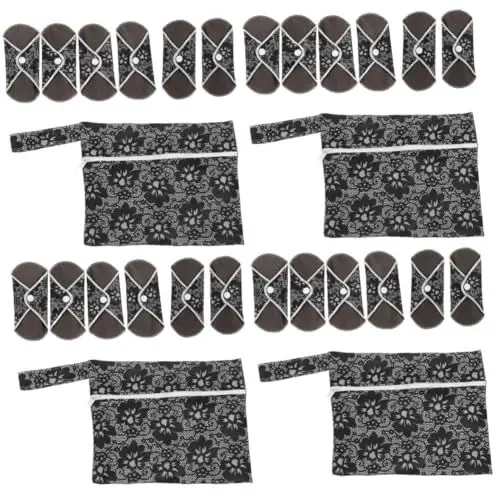 Produktbild: FOMIYES 24 Stk Tante Handtuchset wiederverwendbarer Tampon waschbare Menstruationsbinden wiederverwendbare Damenbinden waschbare Damenbinden Handtuchauflage Monatsbinde Auslaufsicher Pads