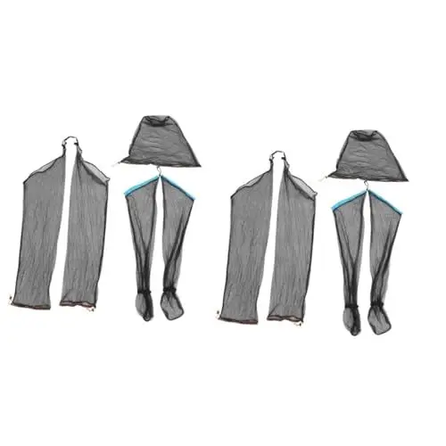 Produktbild: FOMIYES 2 Sätze -Abdeckung -Kleidung Angelbekleidung im Freien bodentrampolin outdoor schutzanzug Schutzkleidung zum Angeln aus Mesh -Anzüge Black