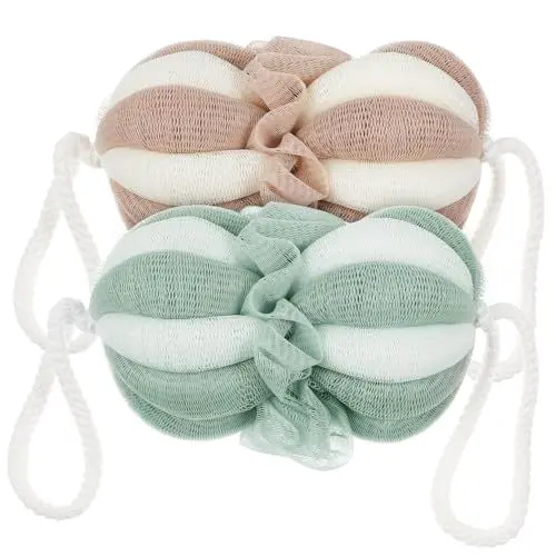 Produktbild: FOMIYES Bade-luffa-schwamm-set 2-teilig Körperpeeling Luffa-duschschwammbälle Weich Bequem für Badezimmer und Dusche