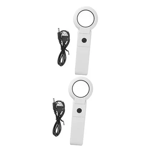 Produktbild: FOMIYES 2 Stück 6 Lupe zum Kartenlesen USB-Lupe Vergrößerungsglas mit LED-Beleuchtung LED-Lupe für Präzisionsarbeiten LED-Lupe für Nahaufnahmen Schmuck Lupe LED beleuchtete Lupe