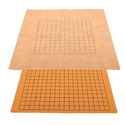Produktbild: FOMIYES Faltbares Go Spielbrett Aus Pu Leder, Doppelseitiges Design FüR 13x13 Und 19x19 Spiele, Tragbar Und Leicht, Perfekt FüR Zuhause, Reisen Und Kinder