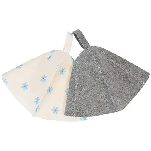 Produktbild: FOMIYES Saunahut-set Aus Filz Für Damen 2-teilig Weich Bequem Duschhut Haarkappe Spa-zubehör