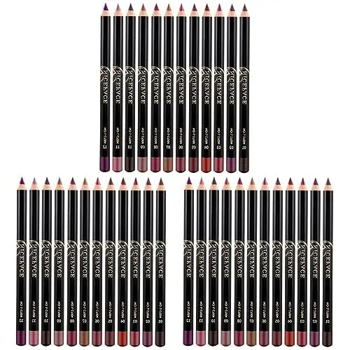 Produktbild: FOMIYES 36 Stk Werkzeug Zum Auskleiden Der Lippen Kosmetischer Lippenstift Bunt Lippenkonturenstifte Lippenmalerei-liner Farbiger Statement-lipliner -tool Hölzern Make-up-tools Matt