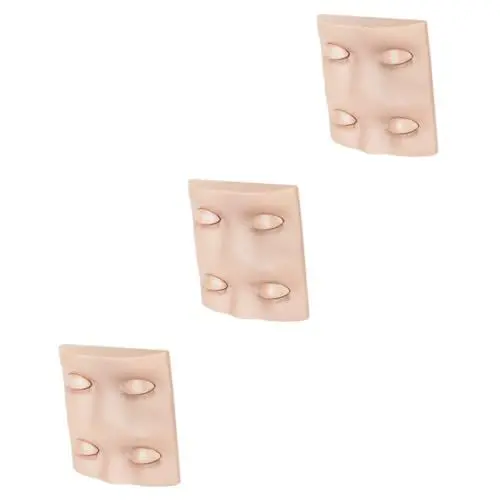 Produktbild: FOMIYES 3St Trainingstisch für Wimpern Make-up-Übungsgesicht Wimpern-Kits wimpern verlängerungsset wimpernverlängerung set Wimpernkopf Schaufensterpuppenkopf mit Wimpern bilden Suite