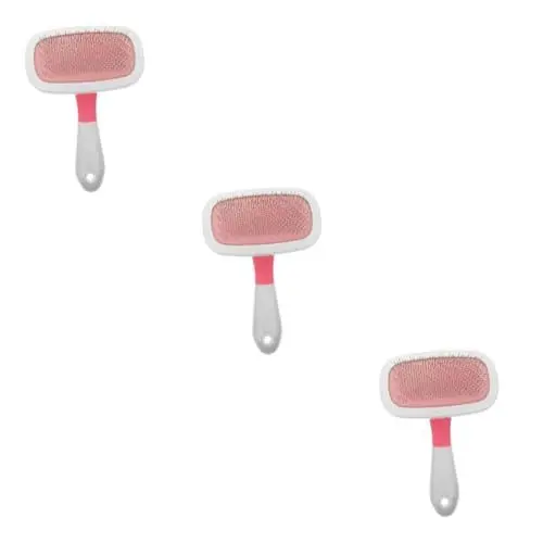 Produktbild: FOMIYES 3 Stücke Katze Haar Pinsel Pet Grooming Massage Kamm Komfort Grip Pinsel Pet Grooming Kamm