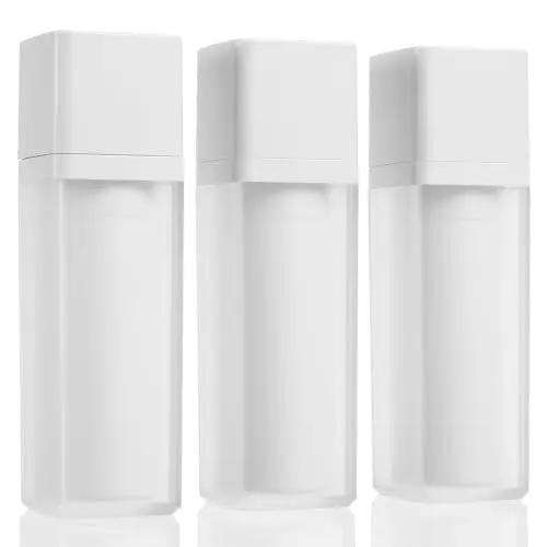 Produktbild: FOMIYES 3 StüCk 30ml Reise Vakuumflaschen KosmetikbehäLter, Vierkantflaschen FüR Hautpflege, Lotion, Augencreme, Mit WeißEm Deckel, Frosted Design