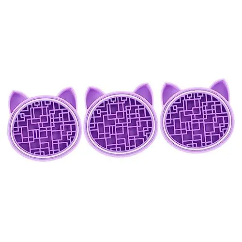Produktbild: FOMIYES 3st Aufbewahrungsbox Für Make-up-pinsel Haarbürstenreiniger Werkzeugständer Make-up-reinigungsmatte Makeup Bürsten Spülmaschinentabs Violett Kieselgel Waschmaschine Make-up Pinsel