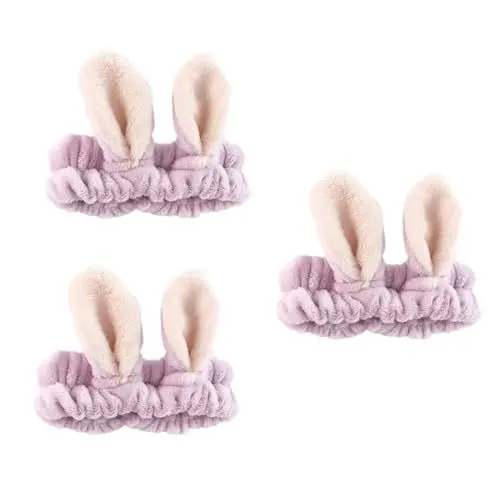 Produktbild: FOMIYES 3stücke Ears Haarband Für Frauen Süßes Bequemes Und Langlebiges Make-up Stirnband Zartem Zum Gesichtsreinigen Schminken Wellness Und Mehr Für Mädchen Und Frauen