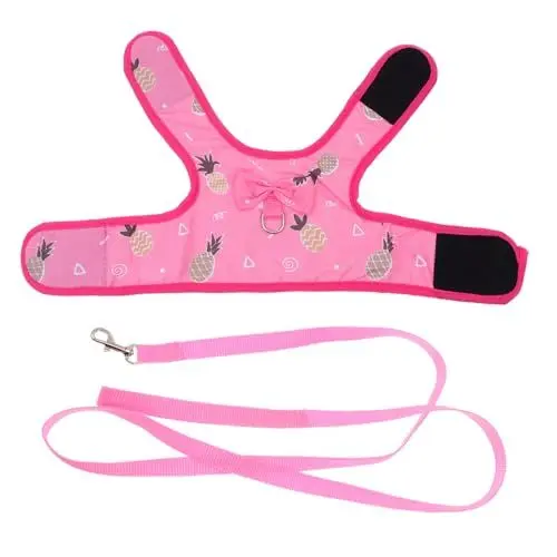 Produktbild: FOMIYES 3stücke Fashion Bow Vest Atmungsaktive Geschirr Und Für Kleine Tiere Für Kaninchen Meerschweinchen Und Andere Haustiere Süßes Design Format Pineapple