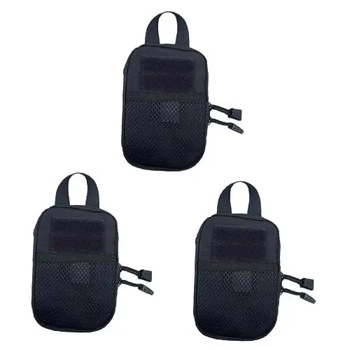 Produktbild: FOMIYES 3st Medizinische Tasche Rettungstasche Medizinische Reisetasche Erste-hilfe-tasche Aufbewahrungstasche Überlebenstasche Kreditkarteninhaber Notfalltasche Black