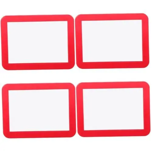 Produktbild: FOMIYES 4 Stück Magnetischer Schminkspiegel Ankleidespiegel Schließfachspiegelmagnet Spiegel Für Schließfach Magnetisch Kleiner Magnetischer Spiegel Für Spind Plastik Rot