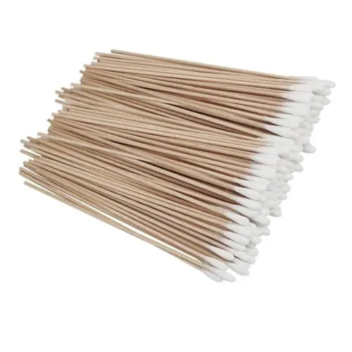 Produktbild: FOMIYES 500 Stück 15 Cm Lange Wattestäbchen – Wattestäbchen Mit Holzgriff Zum Reinigen Von Edelsteinen Und Instrumenten