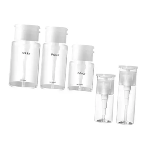 Produktbild: FOMIYES 5St Flaschen flüssige Unterverpackungsflasche strapazierfähige Shampooflasche reiseflasche travel bottle seifenspender Kosmetikflasche aus Glas Make-up-Flasche für unterwegs Weiß