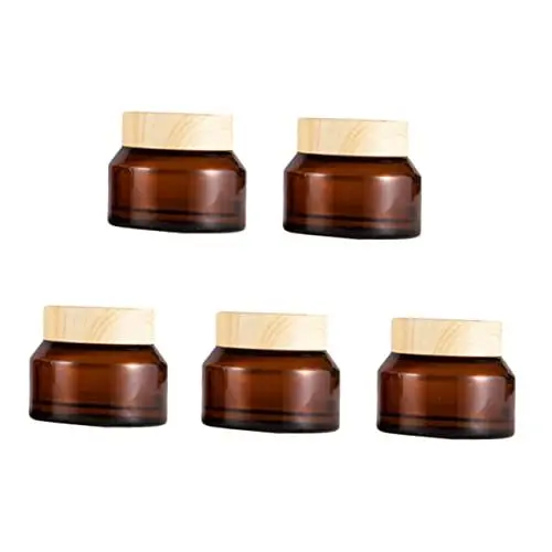 Produktbild: FOMIYES 5 Stück Nachfüllbare Reisebehälter Für Kosmetik Leere Creme Tiegel Mit Schraubdeckel Ideal Für Lotionen Und Cremes Perfekt Für Unterwegs Und Auf Reisen