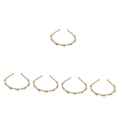 Produktbild: FOMIYES 5 Stücke Floral Stirnband Frauen Headwear Mädchen Haar Bands Braut Kopfstück Stirnband Für Hochzeit