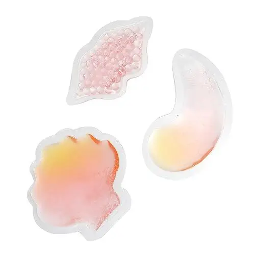 Produktbild: FOMIYES 6 Stk Beauty-gel-eisbeutel Erhitztes Auge Kühlende Gelpads Für Die Augen Collagen-gesichtsmaske Unterlage Augenpflaster Für Geschwollene Augen Pvc Kosmetik Rosa Picknicktasche